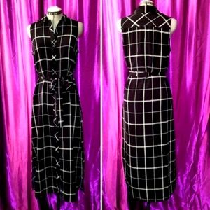 Vintage y2k plaid button down collared dress!